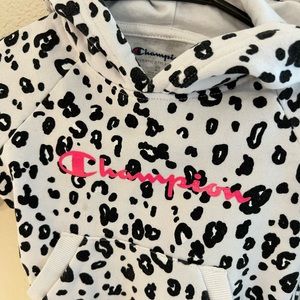 Champion Toddler Sweatshirt Hoodie Sweater 2T Cheetah Print